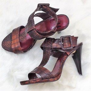 AM By Ann Marino Open toe Sandals Heels Si…